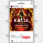 Halloween Superheroes Party - PSD Templates for Instagram