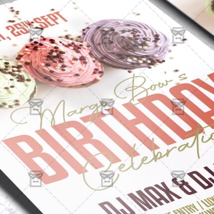 Happy Birthday Celebration - Flyer PSD Template