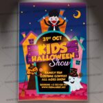 Kids Halloween Show Template - Flyer PSD