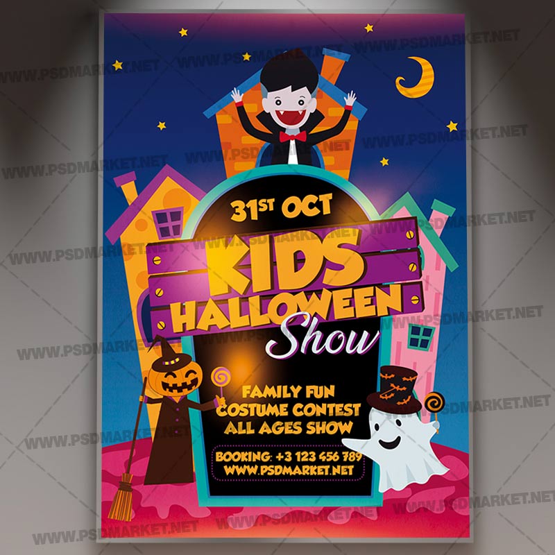 kids_halloween_show_flyer_psd_psdmarket-1.jpg Kids Halloween Show Template - Flyer PSD