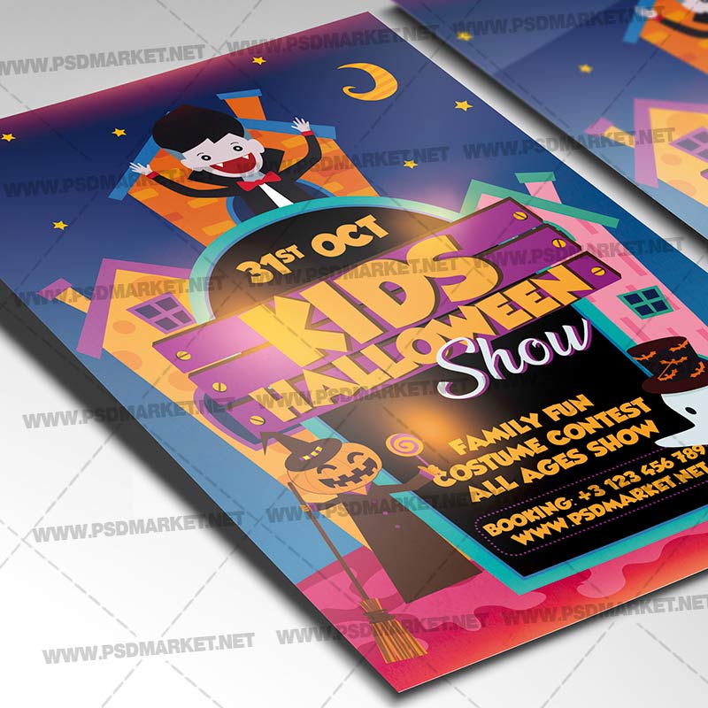 kids_halloween_show_flyer_psd_psdmarket-2.jpg Kids Halloween Show Template - Flyer PSD