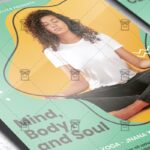 Online Yoga - Flyer PSD Template