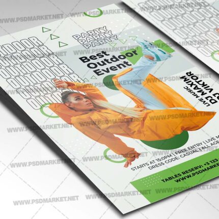 Outdoor Party Template - Flyer PSD
