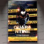 Quarantine Night Party Template - Flyer PSD