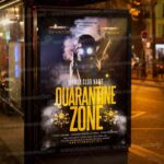 Quarantine Zone Night Template - Flyer PSD