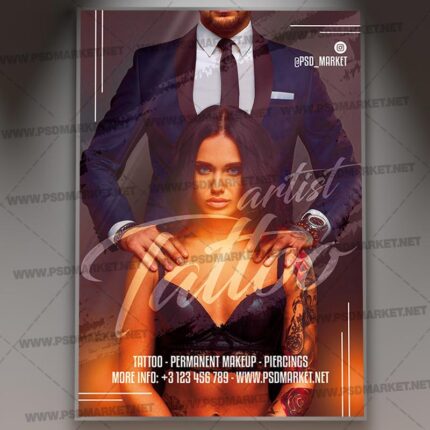 Tattoo Artist Template - Flyer PSD