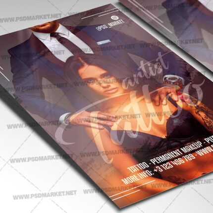 Tattoo Artist Template - Flyer PSD