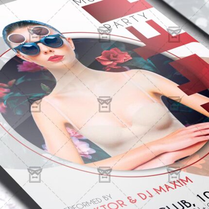 Techno Music Party - Flyer PSD Template