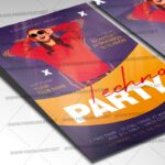 Techno Party Night Template - Flyer PSD