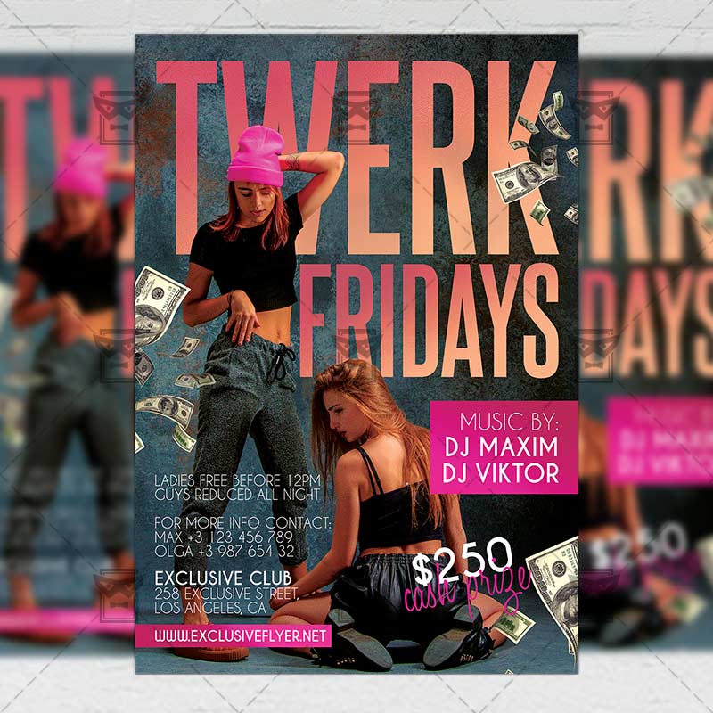twerk_fridays-premium-flyer-template-1.jpg Twerk Fridays - Flyer PSD Template