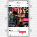 Twerk Fridays - Instagram Post and Stories PSD Template