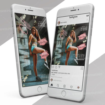 Twerk Off - Instagram Post and Stories Template
