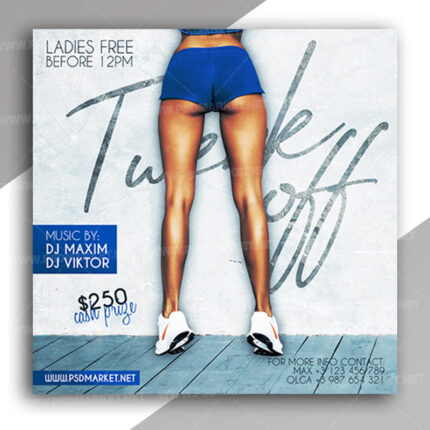 Twerk Off Nights - Instagram Post and Stories Template