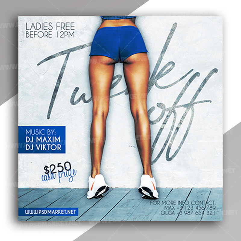 Twerk Off Nights - Instagram Post and Stories Template