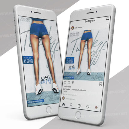 Twerk Off Nights - Instagram Post and Stories Template