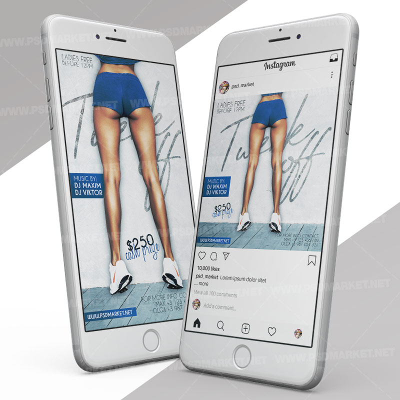 Twerk Off Nights - Instagram Post and Stories Template