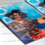 Afro House Party Template - Flyer PSD