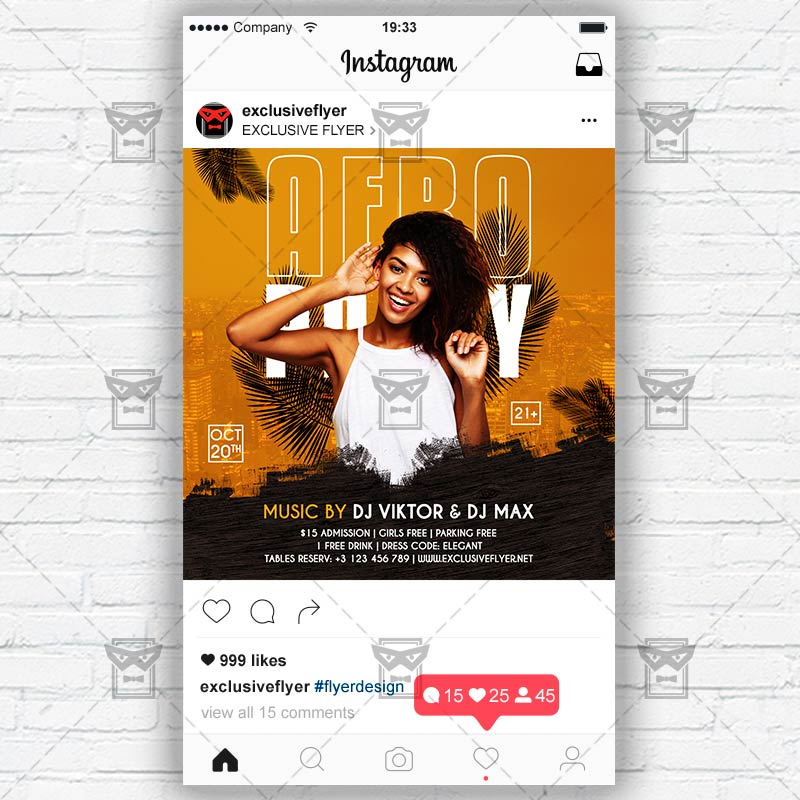 afro_party-premium-instagramflyer-template-1.jpg Afro Party - Instagram Post and Stories PSD Template