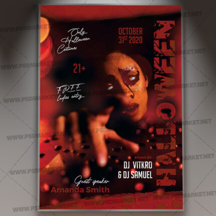 Halloween Madness Template - Flyer PSD