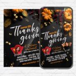 Happy Thanksgiving - Instagram Post and Stories PSD Template