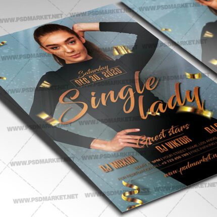 Single Lady Template - Flyer PSD