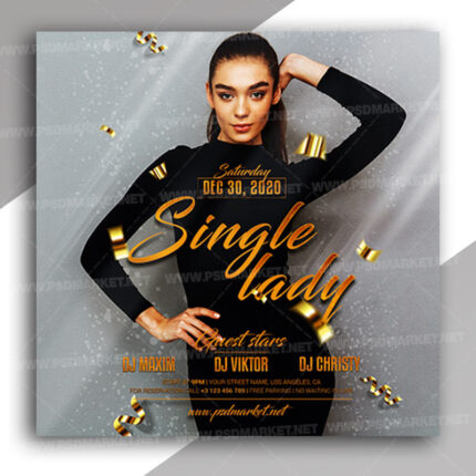 Single Lady - Instagram Post and Stories Template