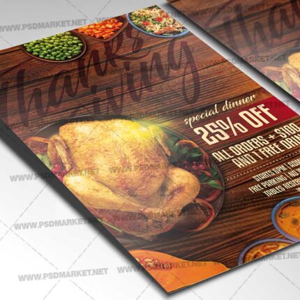 Thanksgiving 2020 Template - Flyer PSD