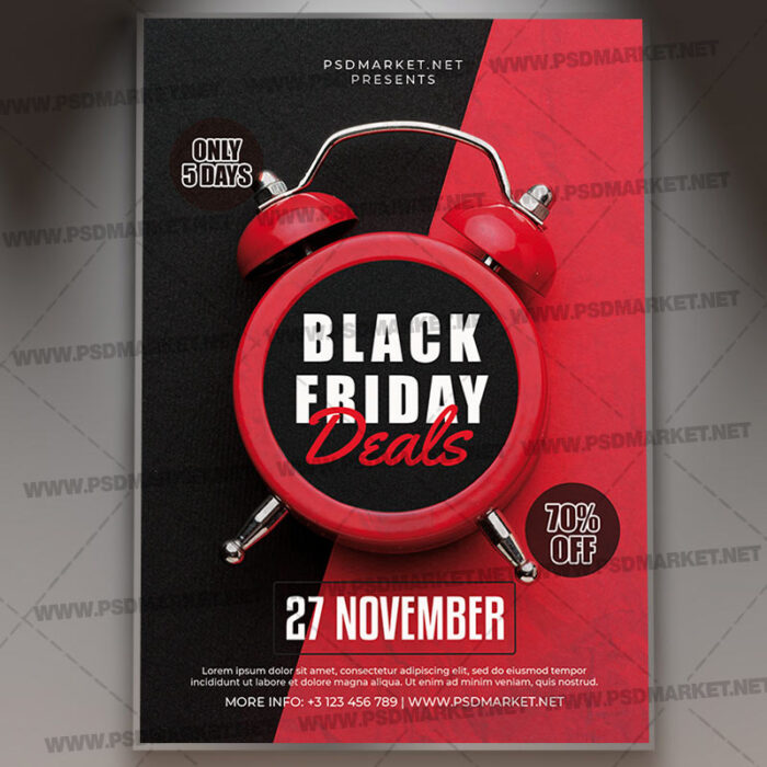 Black Friday Deals Template - Flyer PSD