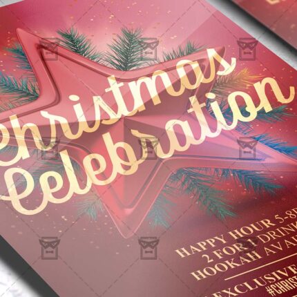 Christmas Celebration - Flyer PSD Template