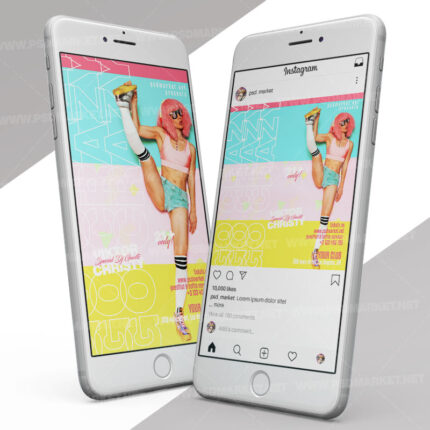 Go Crazy Party - Instagram Post and Stories Template