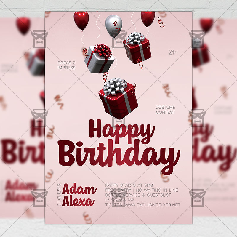 happy_birthday-premium-flyer-template-1.jpg Happy Birthday - Flyer PSD Template