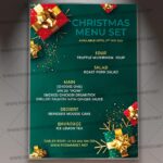 Christmas Menu Template - Flyer PSD