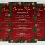 Christmas Menu Set - Flyer PSD Template