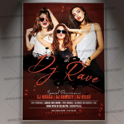 Dj Rave Template - Flyer PSD