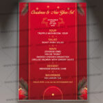 New Year Menu Template - Flyer PSD