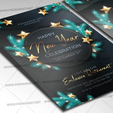 NYE Party Template - Flyer PSD