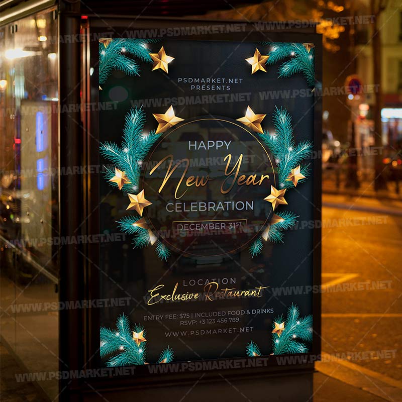 nye_party_flyer_psd_psdmarket-3.jpg NYE Party Template - Flyer PSD