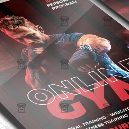Online GYM - Flyer PSD Template
