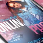 Online Party - Flyer PSD Template