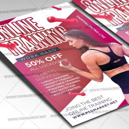Online Training Template - Flyer PSD
