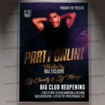 Party Online Template - Flyer PSD