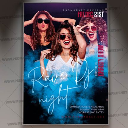 Rave Dj Template - Flyer PSD