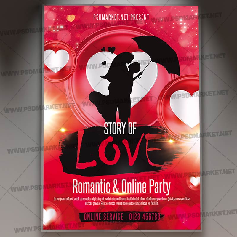 story_of_love_flyer_template_psd_psdmarket_1.jpg Story of Love Template - Flyer PSD