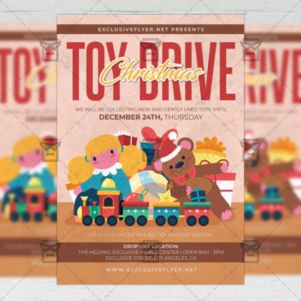 Toys Drive - Flyer PSD Template