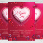 Valentines Day Dance - Flyer PSD Template