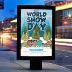 World Snow Day - Flyer PSD Template