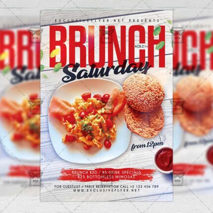 Brunch Saturday - Flyer PSD Template