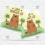 Groundhog Day Celebration - Flyer PSD Template