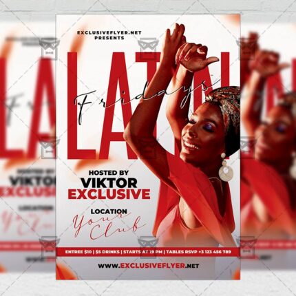 Latin - Flyer PSD Template