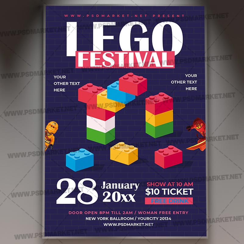 We Sell Lego Promotion Poster Template